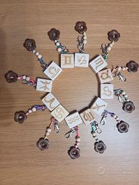 portachiavi oroscopo legno 