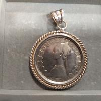 MONETE RARE IN CIONDOLO DI ARGENTO