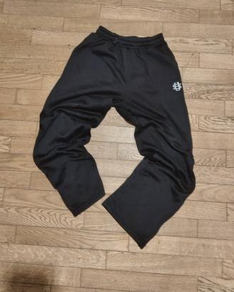 pantaloni tuta neri flared