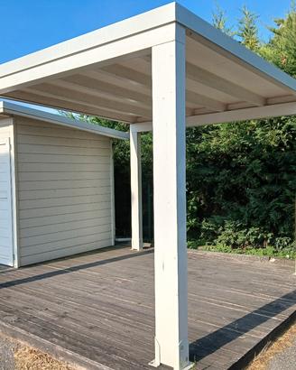 pergola tettoia in legno 3x3 