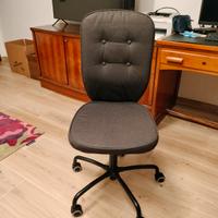 Sedia Ikea Lillhojden con ruote, imbottita 