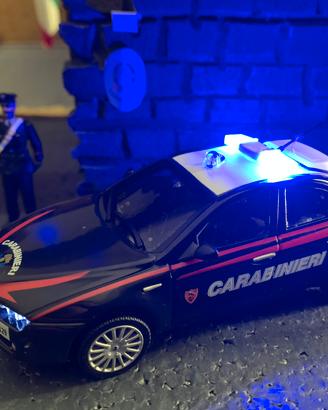 Carabinieri alfa Romeo 159 con luci 1/43