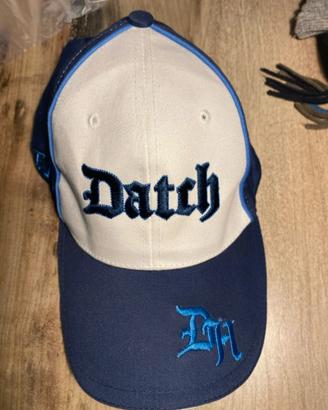 Cappellino Datch caps blu e beige cotone