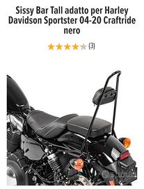 sissy bar tall adatto per Harley Davidson sporster