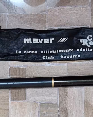 Canna da pesca Carbonio Vintage Maver 6.40 m