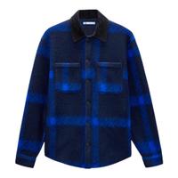 CAMICIA A QUADRI SCOZZESE UOMO ZARA BLU E NERA