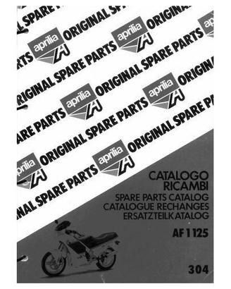 Catalogo ricambi in PDF per Aprilia AF1 125