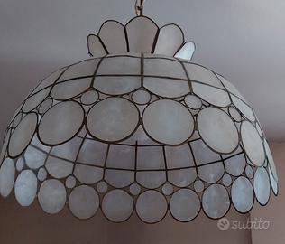 LAMPADARIO IN STILE MADRE PERLA