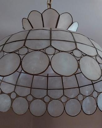 LAMPADARIO IN STILE MADRE PERLA