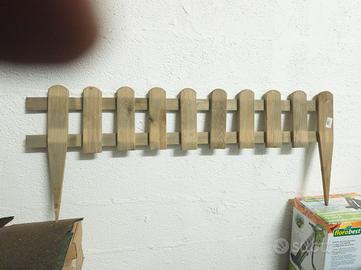 Staccionata in legno di pino impregnato
