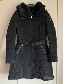 Piumino lungo vera piuma Bomboogie nero taglia 40