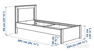 Struttura letto IKEA SONGESAND