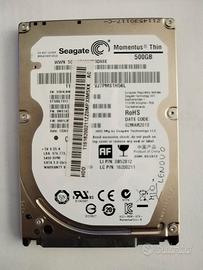 Hard disk Seagate Momentus Thin 500 GB 2,5'