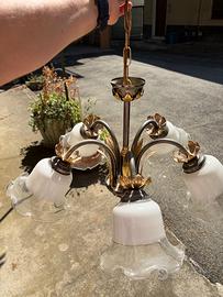 Lampadario in ottone