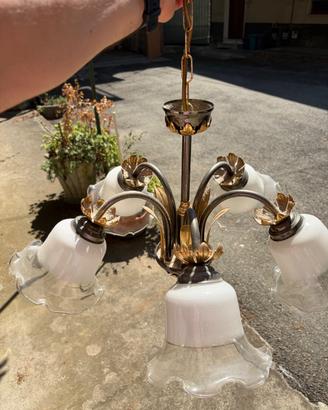 Lampadario in ottone