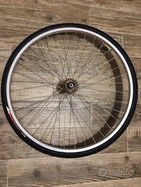 ruota bicicletta 26 completa + copertone