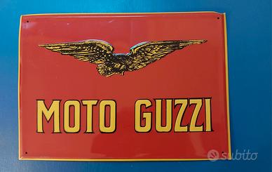 Targa Pubblicitaria Guzzi vintage