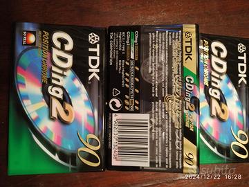 3 Cassette audio nuove incellofanate TDK CDing2 90