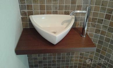 Piano sospeso con lavabo l.66 p.36