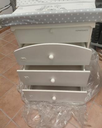 lettino ciak pali e fasciatoio bagnetto