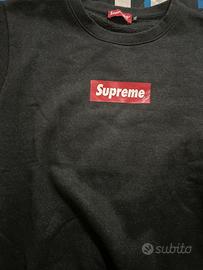 Felpa hot sale supreme nera