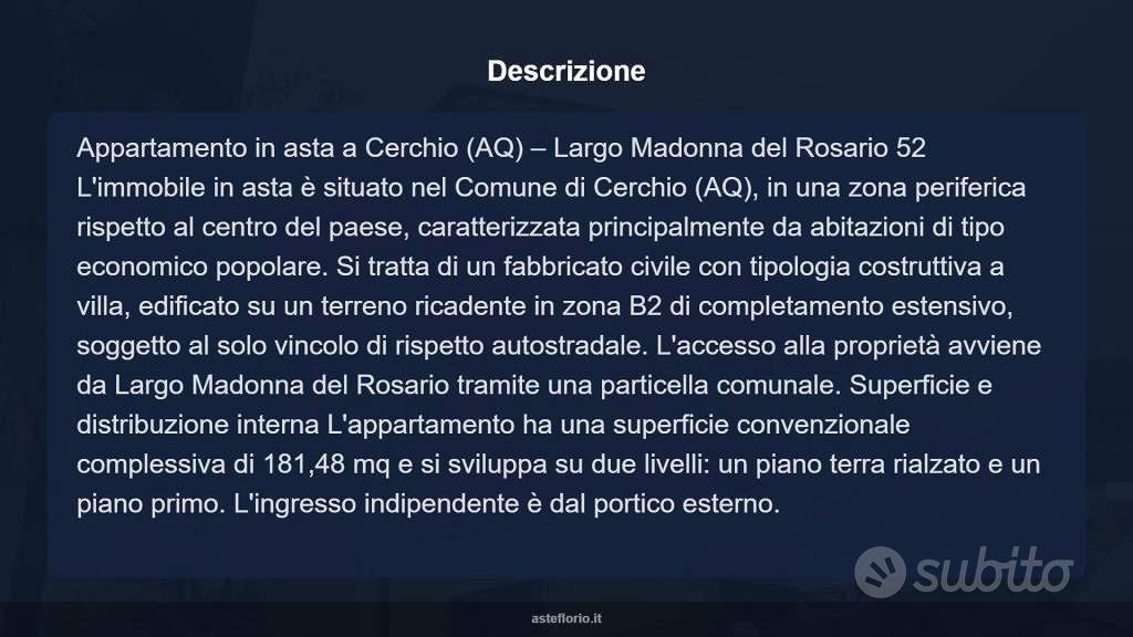 Appartamento – Cerchio - Vista 5