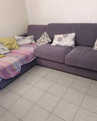 Divano letto angolare con contenitore
