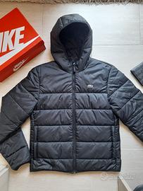Piumino Lacoste Nero con Cappuccio - Taglia 48 (M)