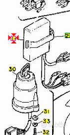 -Centralina Yamaha TT 600 55U855405100