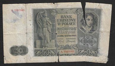 Polonia - banconota circolata da 50 Zloty P-102