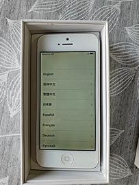 iPhone 5 64GB Bianco – iCloud libero, ripristinato