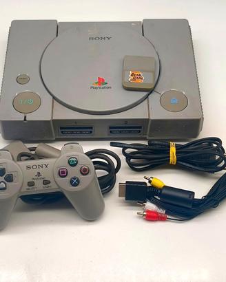 Sony Playstation 1 Ps1 + Controller Memory Cavi
