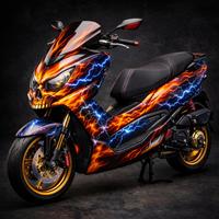 Aerografia scooter carene personalizzate