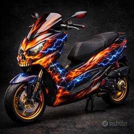 Aerografia scooter carene personalizzate