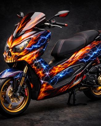 Aerografia scooter carene personalizzate