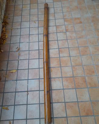 TUBO PORTACANNA VINTAGE IN FINTO BAMBU PESCA MOSCA