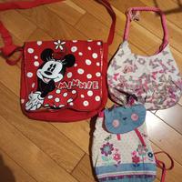 2 borse e 1 zainetto bambini 