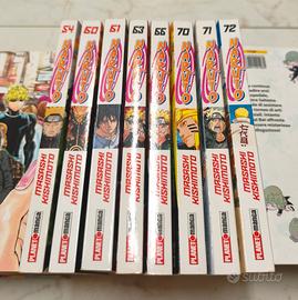Naruto 10 manga vario + edizione Gold rara 