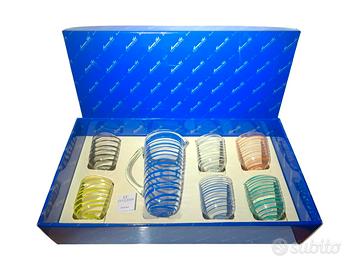 Set brocca e 6 bicchieri, CC Zecchin Murano Art