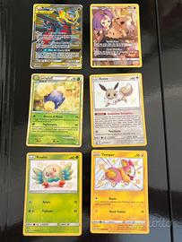 Carte Pokemon rare e GX - lotto 1