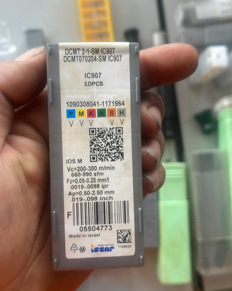 Dcmt iscar per acciaio