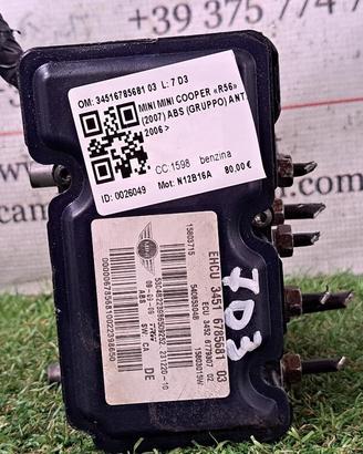 ABS MINI Cooper 2° Serie 34516785681 03 N12B16A b