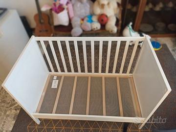 Lettino Evolutivo IKEA SUNDVIK 60x120 + Materasso 