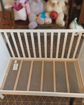 Lettino Evolutivo IKEA SUNDVIK 60x120 + Materasso 