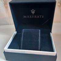 Scatola pelle blu per orologio MASERATI
