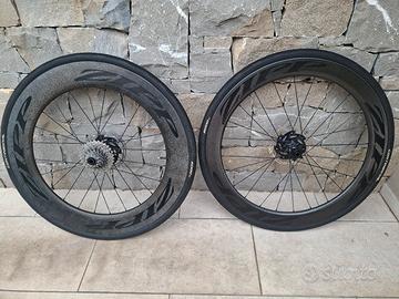 Coppia Ruote Carbonio Zipp 808 e Zipp 404 Disc 