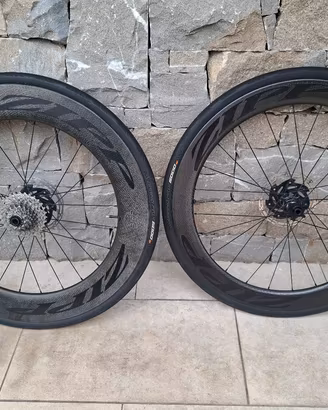 Coppia Ruote Carbonio Zipp 808 e Zipp 404 Disc 