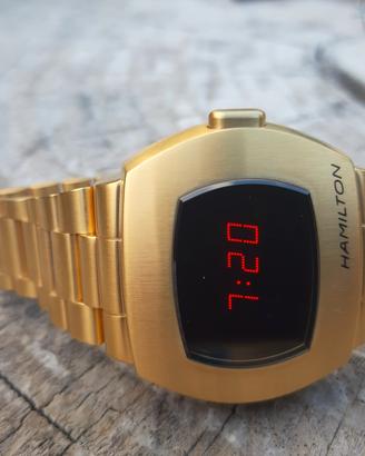 Hamilton psr pulsar limited edition gold 