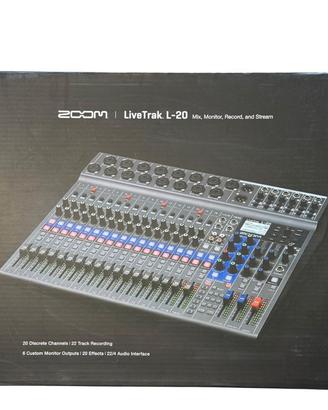 ZOOM LiveTrak L-20 Bundle - Mixer Digitale 20 Cana