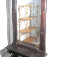 Grande specchiera specchio antico psiche in legno